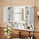 Wall Mounted Bathroom Medicine Wall Cabinet With Mirror & Open Shelves by HouseOfZazla