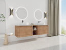 72" Wall-Mounted Bathroom Vanity With Ceramic Art Sink