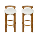 Elise Indoor Wooden Low Back Barstool by HouseOfZazla