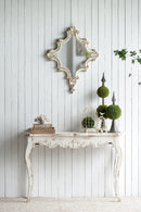 Slimline wash Console Table, For Hallway Living Room Bedroom - White Washed by Unique Piece Furniture