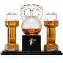 Kettlebell & Dumbbell Beer, Whiskey & Wine Dispenser Set