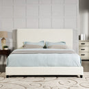 Platform Bed & Upholstered Headboard
