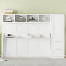 Space Saving Murphy Wall Bed With Closet And Drawers