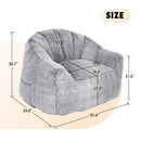 Beanbag Chair, Beanbag Sofa Chair With Armrests Stuffed High Density Foam by Unique Piece Furniture