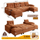 U-Shaped Sleeper Sofa With Pull Out Bed by HouseOfZazla
