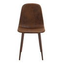 (Set of 4) Backrest AndTransfer Legs Chairs Adding A Touch Of Elegance To Minimalist And Scandinavian Style Homes - Walnut by HouseOfZazla