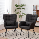 Modern Accent Arm Chair High Back With Metal Legs And Soft Padded by HouseOfZazla