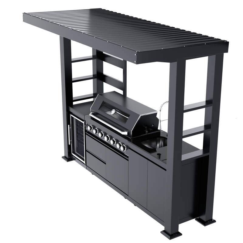 108-Inch 6-Burner Deluxe Outdoor Kitchen Grill, photo 7 of 10