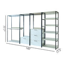 Fiona - Freestanding, Walk-In Closet System - White - Wood by HouseOfZazla