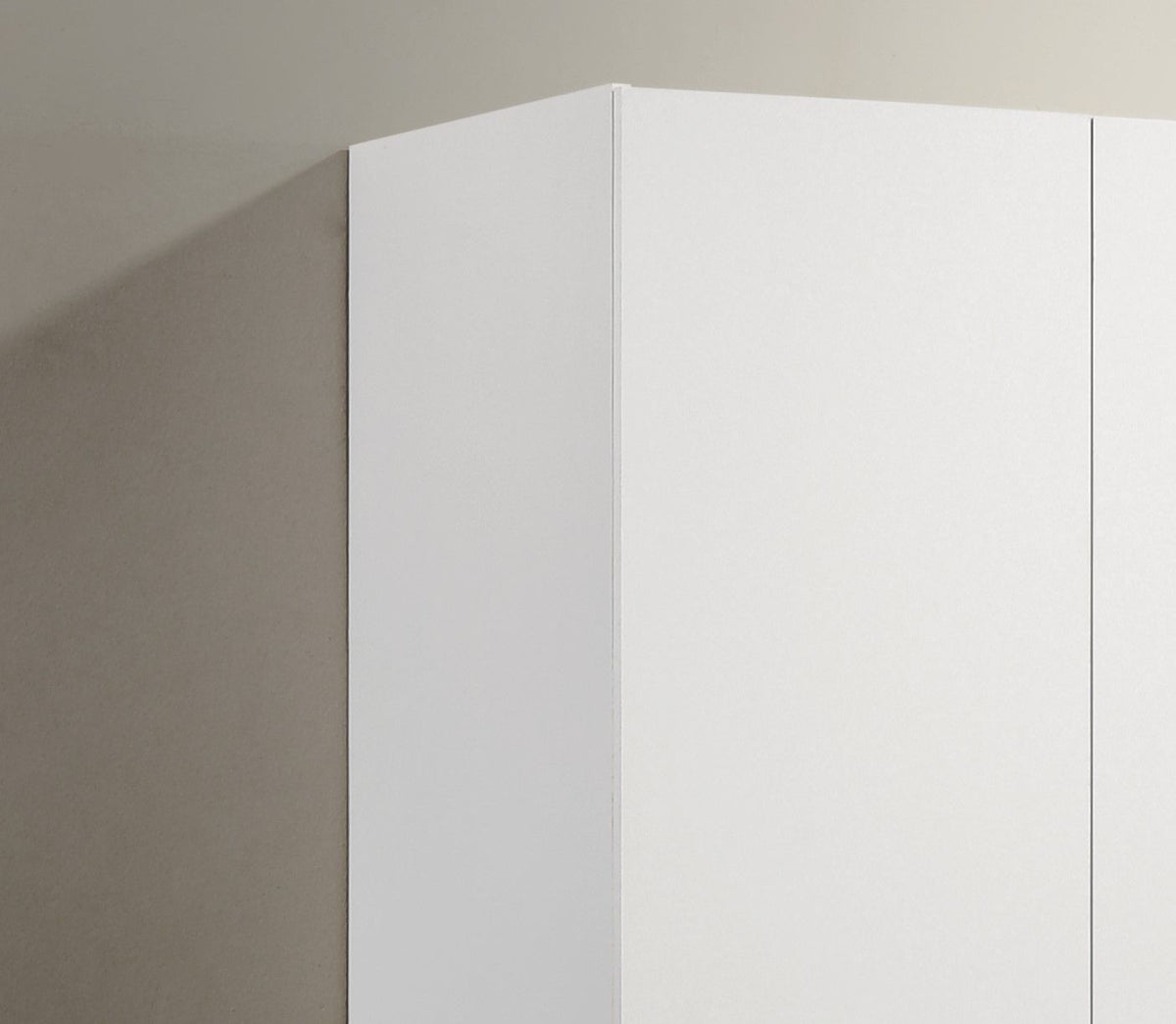 Declan - 3 - Door Wardrobe Cabinet Armoire With Storage Shelves And Hanging Rod - White, photo 6 of 6