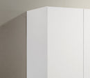 Declan - 3 - Door Wardrobe Cabinet Armoire With Storage Shelves And Hanging Rod - White by Unique Piece Furniture