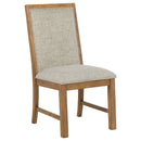 Survista - Upholstered Dining Side Chair (Set of 2) - Brown by HouseOfZazla