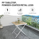 4 Piece Set Of Modern Designed Single Chairs With Folding Square Table by HouseOfZazla