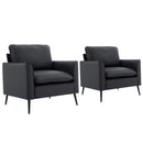 Nordic Retro Light Luxury Upholstered Sofa Chair by HouseOfZazla