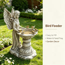 15.35" High Angel Bird Bath Sculpture