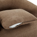 360° Swivel Barrel Sofa Chair With Throw Pillow, Upholstered Accent Chair by HouseOfZazla