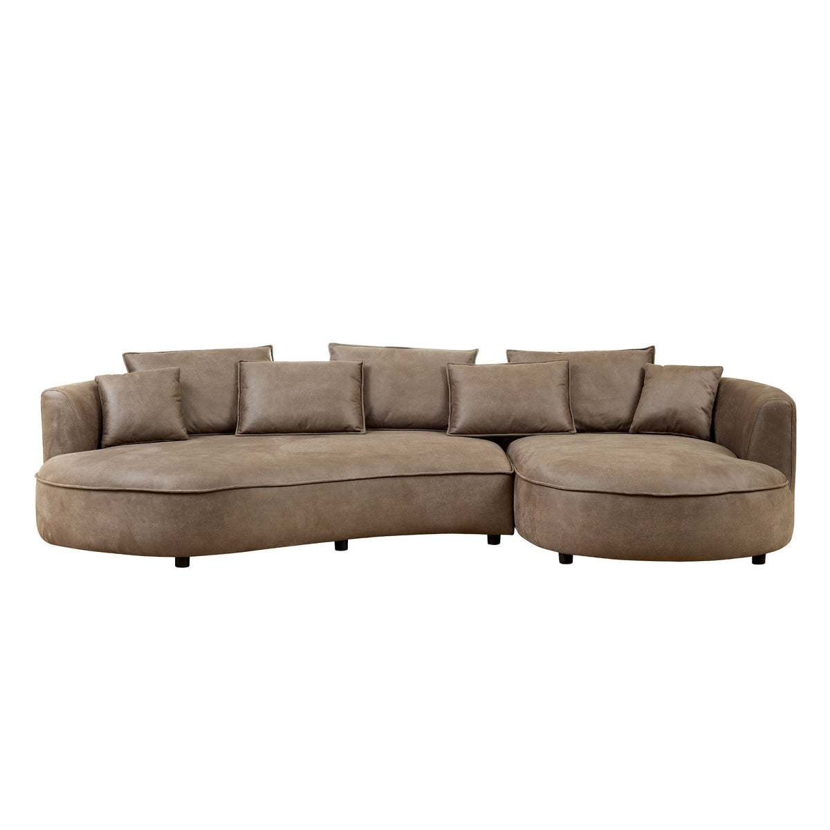 128.74 Inch Modern Sectional Curved Sofa Couch, photo 2 of 9