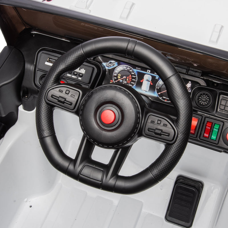 24V Ride On Car for Kids Battery Powered Ride On 4WD Toys with Remote Control,Parents Can Assist in Driving,Music and Lights,Five-Point Safety Belt,Rocking chair mode for back-and-forth swinging