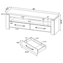 Tesoro - TV Stand With 2 Drawers - Mango Color by HouseOfZazla
