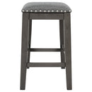 5 Pieces Counter Height Rustic Farmhouse Dining Room Wooden Bar Table Set with 4 stools, Gray