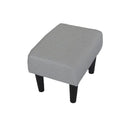Living Room Sofa Single Chair And Ottoman, Modern Multi-Function Fabric Living Room Sofa Lounge Chair Bed And Stool. Soft Leisure Single Chair Adjustable Into 5 Angles With Sofa Bed by HouseOfZazla