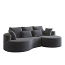 Curved Oversized Sectional Sofa With Extra Deep Seat by HouseOfZazla