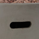 27' Bowl Shaped MGO 40,000 BTU Propane Fire Pit, Light Grey (Tank Cover not Included)