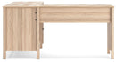 Battelle - 60" Home Office Desk With Return - Tan