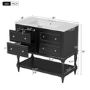 Bathroom Vanity Cabinet With Undermount Sink, 4 Drawer Set