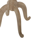 French Country Accent Table With Spider Leg Design - Natural / White by HouseOfZazla
