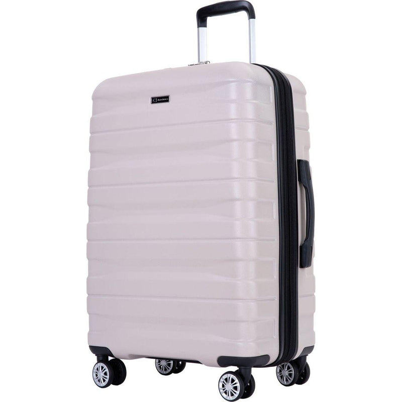 3 Piece Luggage Sets PC Lightweight & Durable Expandable Suitcase with Two Hooks, Double Spinner Wheels, TSA Lock, (21/25/29) Sand