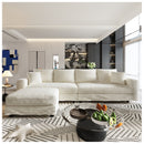 Deep Seat Convertible Sofa With Soft Pillows And Ottomans by HouseOfZazla