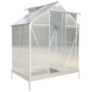 Polycarbonate house, Heavy Duty Outdoor Aluminum Walk-In House Kit With Rain Gutter, Vent And Door For Backyard Garden by HouseOfZazla