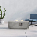 Propane Outdoor Durable Fire Pit Table - Gray by HouseOfZazla