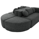 Boneless - Couch Modular Sectional Sofa With Deep Seating And Curved Design by HouseOfZazla