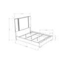 Moon - Modern Bed With LED Accent Lighting by Unique Piece Furniture