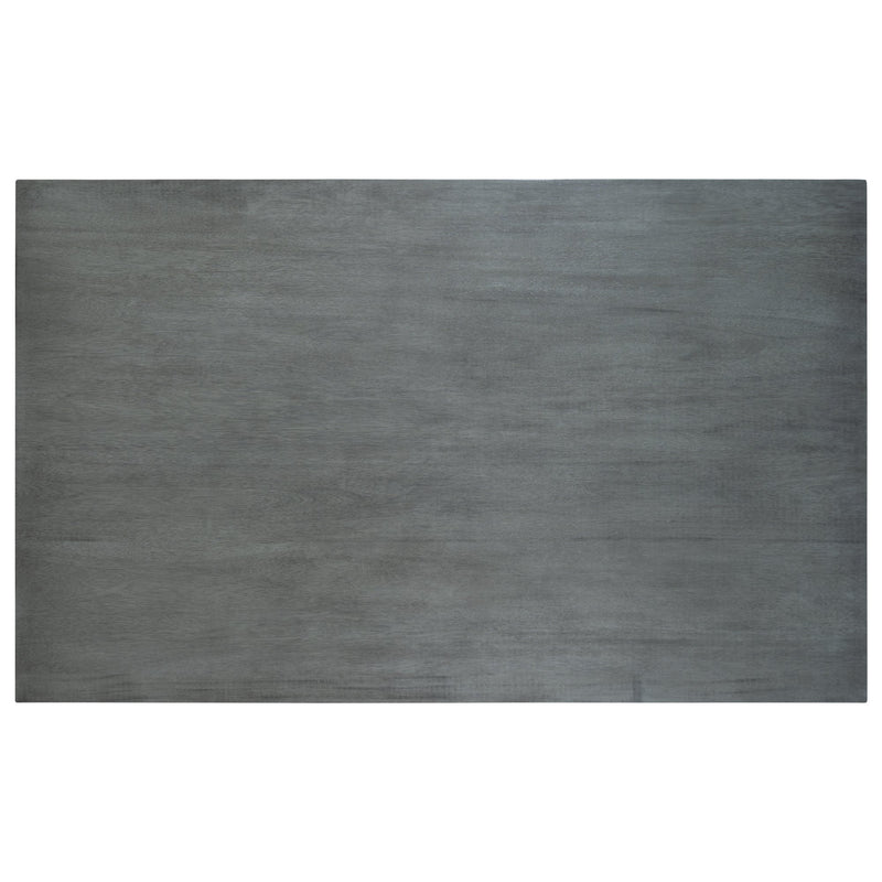 6 Piece Wooden Dining Table set, Kitchen Table set with 4 Chairs and Bench, Farmhouse Rustic Style,Gray