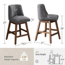 Upholstered Swivel Bar Stool