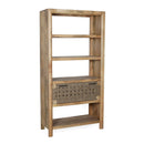 Shelf With Drawer - Beige Brown by Unique Piece Furniture
