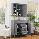 Bathroom Vanity With Top Sink, Mirror Cabinet, 2 Soft Closing Doors & 2 Drawers by Unique Piece Furniture