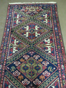 2' 6" X 9' Antique Handmade Turkish Anatolian Wool Runner Rug Nice
