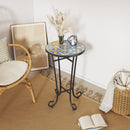Patio Side Table, Colorful + Black by HouseOfZazla