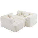 Sectional Free Combined Sofa With 2 Side Pockets by HouseOfZazla