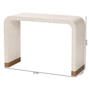 Console Table with Capiz Shell Mosaic Pattern