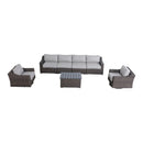 Stylish Sofa Seating Group With Cushions Perfect For Outdoor Gatherings by HouseOfZazla