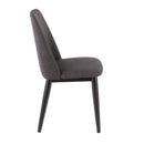 Tintori - Contemporary Dining Chair (Set of 2) - Charcoal by HouseOfZazla