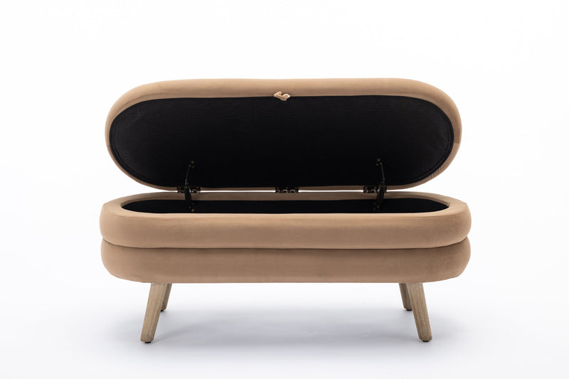 Walker Edison| Velvet Storage Bench