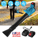 Cordless Leaf Blower 93MPH 431CFM Battery Powered Leaf Blower    with 6 Variable Speeds 2 Rechargeable Batteries for Yard Patio Driveway