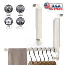 2Pcs Over The Door Hanger Hooks For Clothes Foldable Clothes Drying Rack For Laundry Coats Towels Portable Clothing Hanger Hook For 1.81In Thickness D