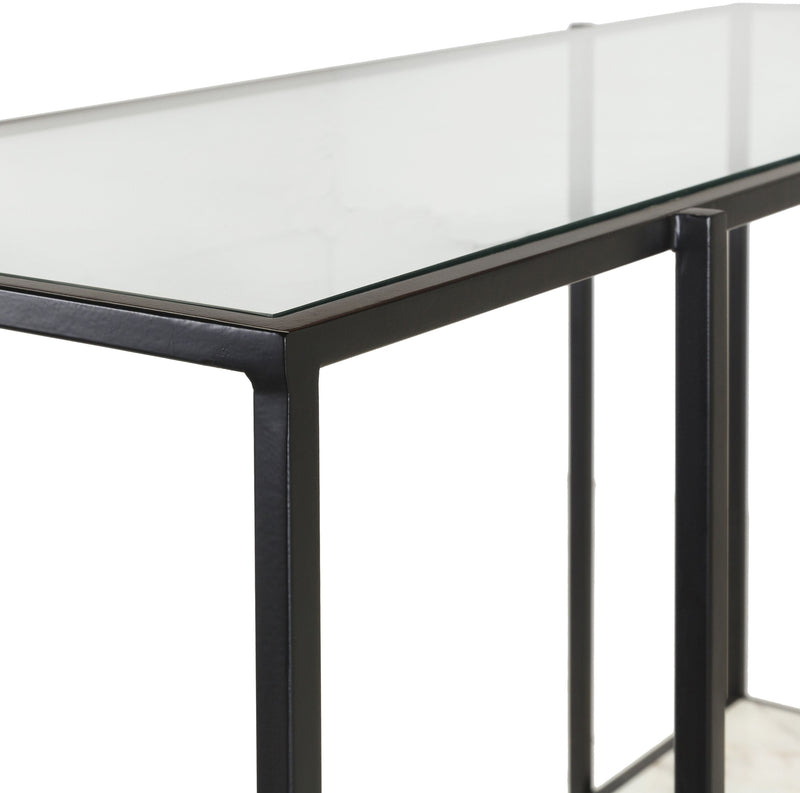 Sattledt Clear Console Table